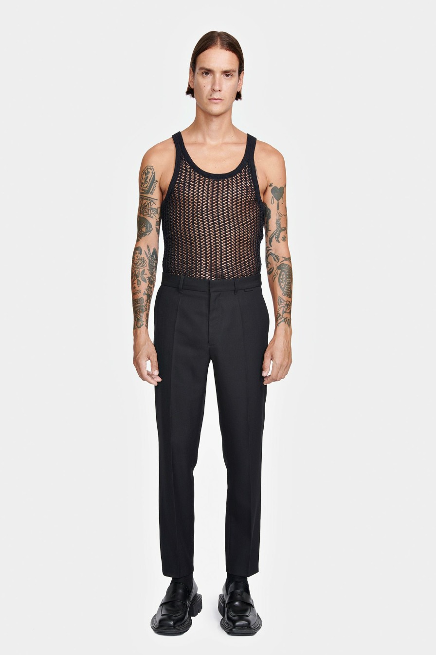 SIGNATURE PIECES|READY TO WEAR Louis Gabriel Nouchi | Net Stitch Knitted Tank Top