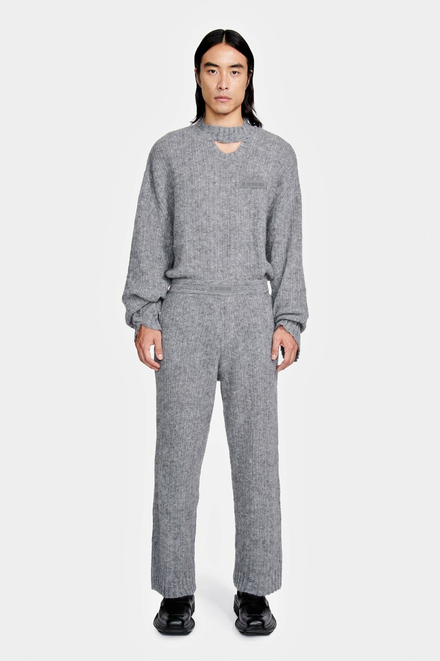 READY TO WEAR Louis Gabriel Nouchi | Wide Knitted Trousers In Mohair