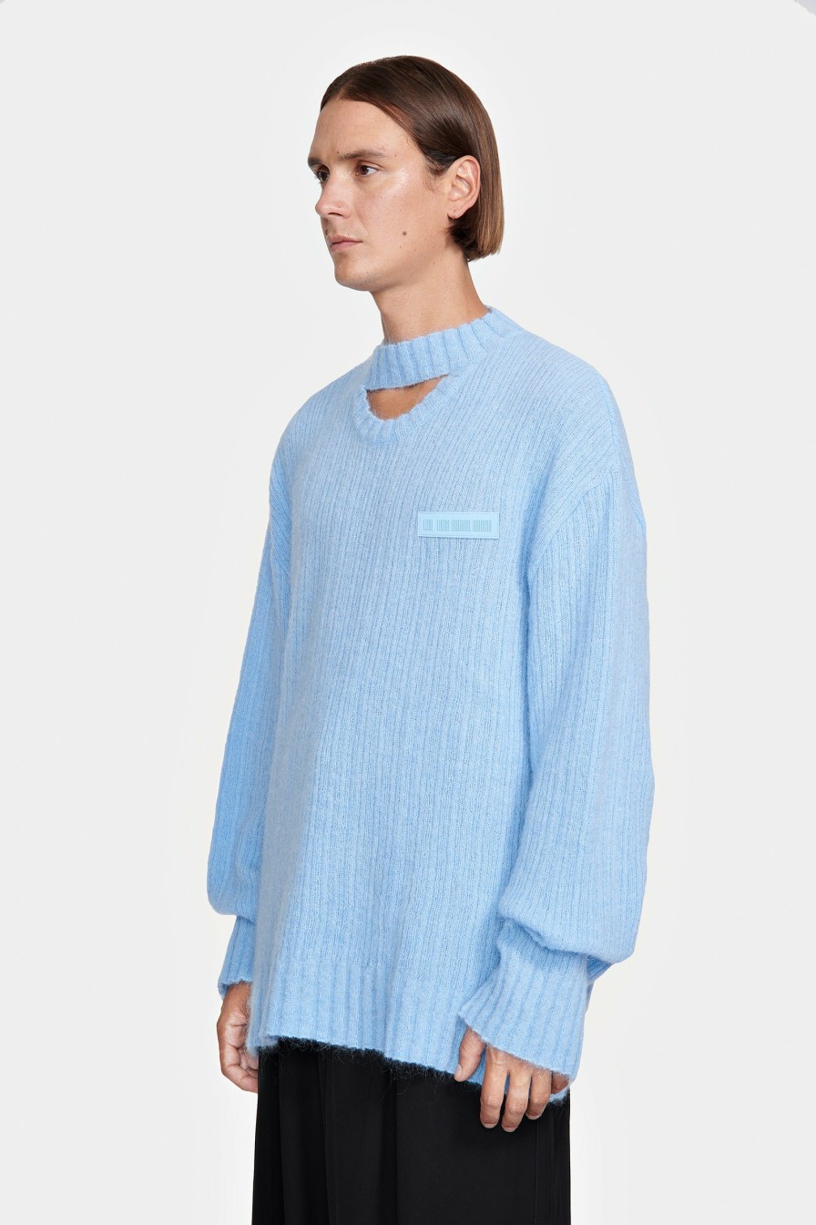 READY TO WEAR Louis Gabriel Nouchi | Pullover With Asymmetrical Opening In Mohair