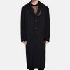 READY TO WEAR Louis Gabriel Nouchi | Straight Coat With Double Collar And Asymmetrical Opening