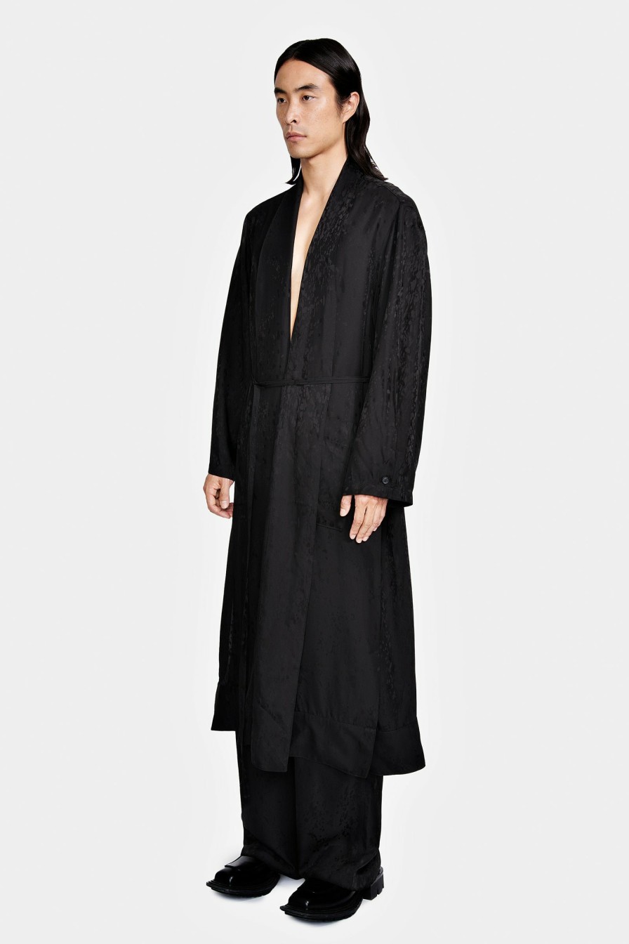 UNDERWEAR|READY TO WEAR Louis Gabriel Nouchi | Belted Bathrobe In Drops Jacquard