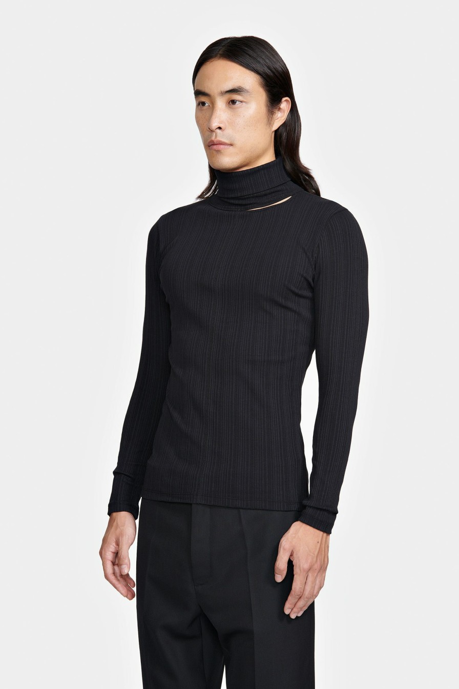 SIGNATURE PIECES|UNDERWEAR|READY TO WEAR Louis Gabriel Nouchi | Turtleneck With Asymetrical Opening