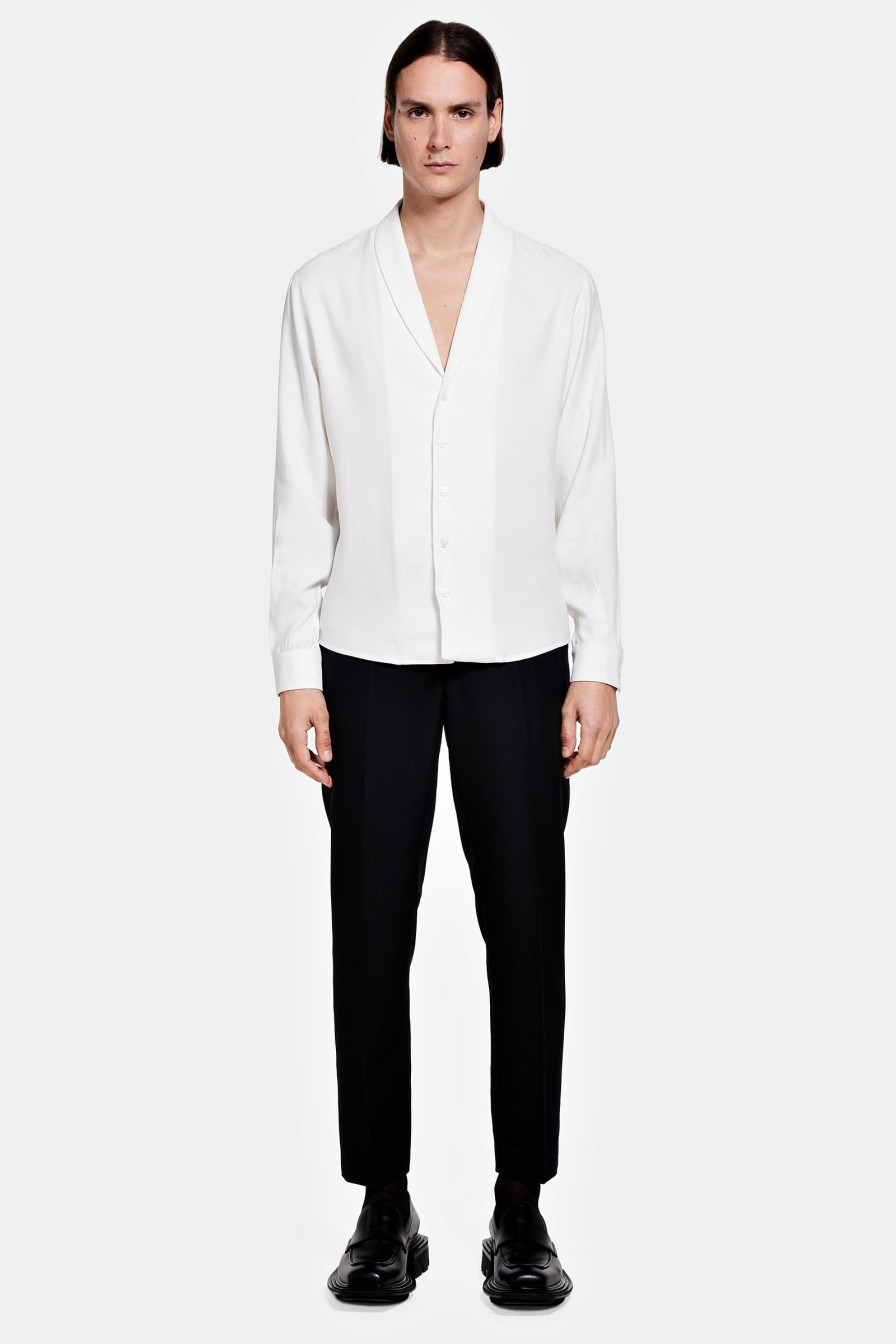 READY TO WEAR Louis Gabriel Nouchi | Shawl Collar Shirt