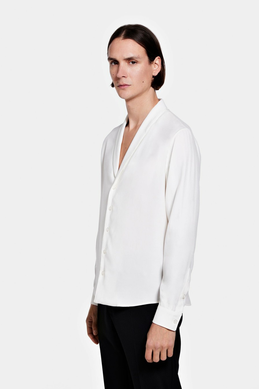 READY TO WEAR Louis Gabriel Nouchi | Shawl Collar Shirt