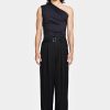 READY TO WEAR Louis Gabriel Nouchi | Wide Pants With Double Pleats And Belt In Viscose