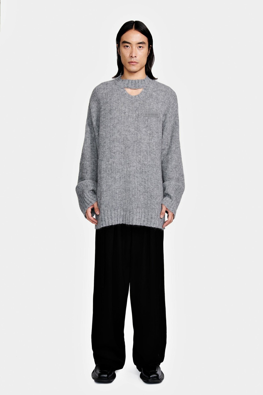 READY TO WEAR Louis Gabriel Nouchi | Pullover With Asymmetrical Opening In Mohair