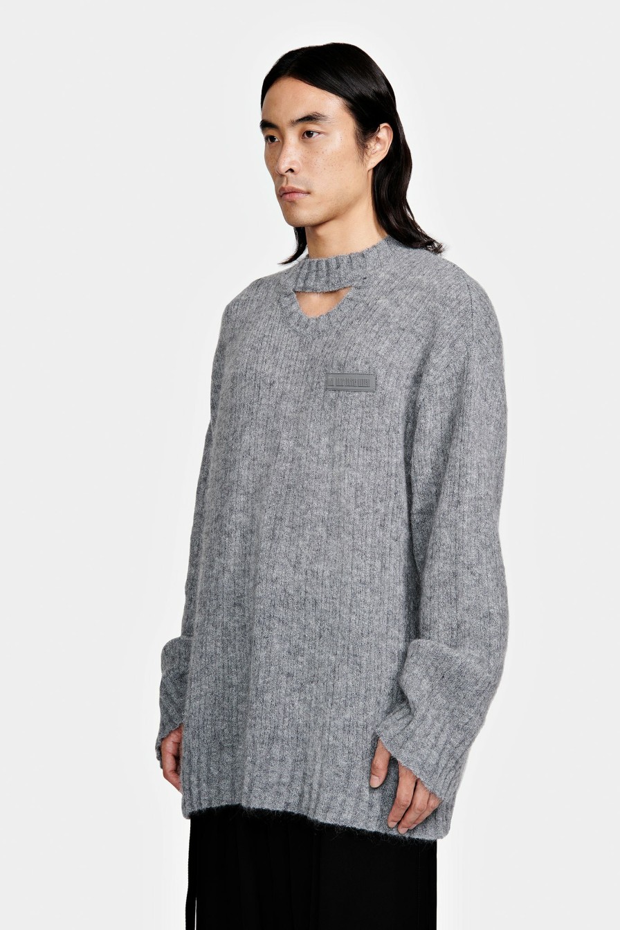 READY TO WEAR Louis Gabriel Nouchi | Pullover With Asymmetrical Opening In Mohair