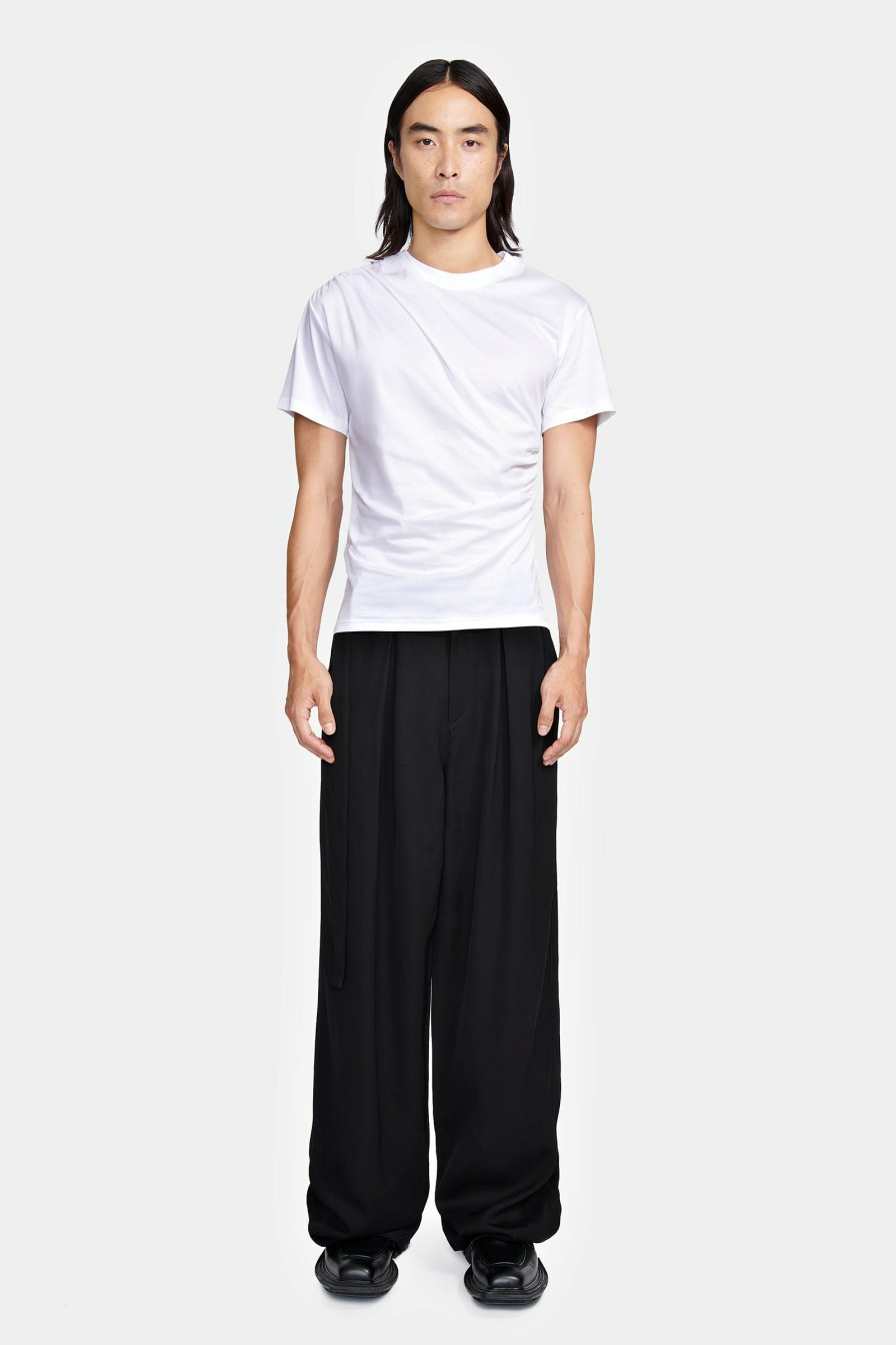 READY TO WEAR Louis Gabriel Nouchi | Pleated T-Shirt In Cotton Jersey