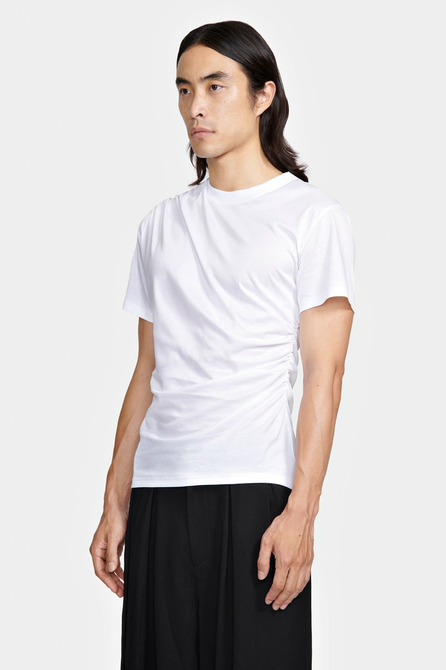 READY TO WEAR Louis Gabriel Nouchi | Pleated T-Shirt In Cotton Jersey