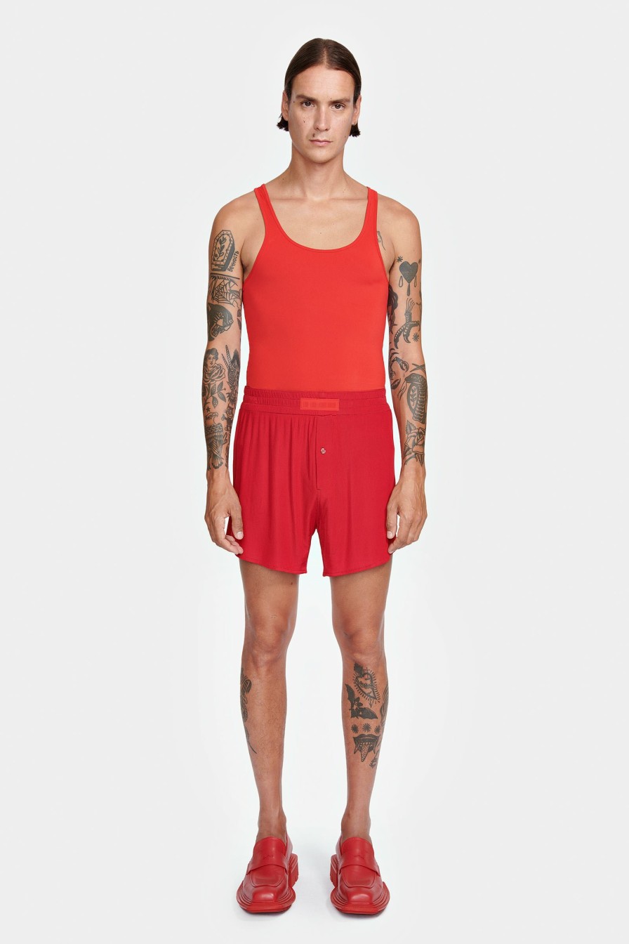 UNDERWEAR|READY TO WEAR Louis Gabriel Nouchi | Flowing Pyjama Shorts In Ribbed Jersey