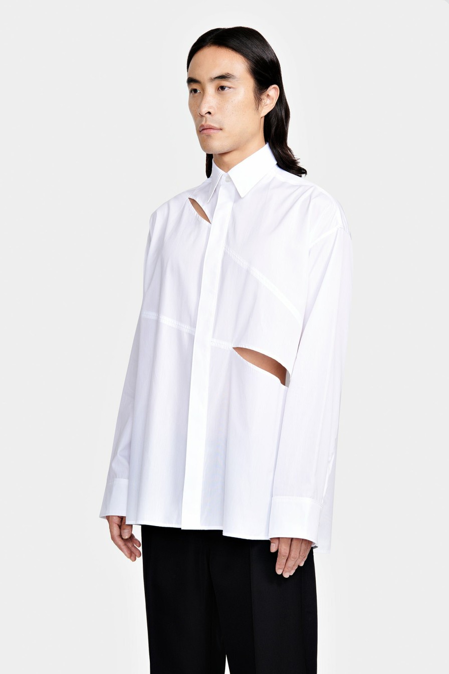 READY TO WEAR Louis Gabriel Nouchi | Long Shirt With Lacerations In Cotton