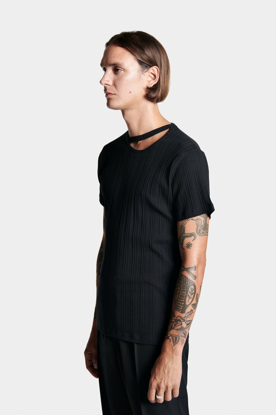 SIGNATURE PIECES|UNDERWEAR|READY TO WEAR Louis Gabriel Nouchi | T-Shirt With Asymmetrical Opening