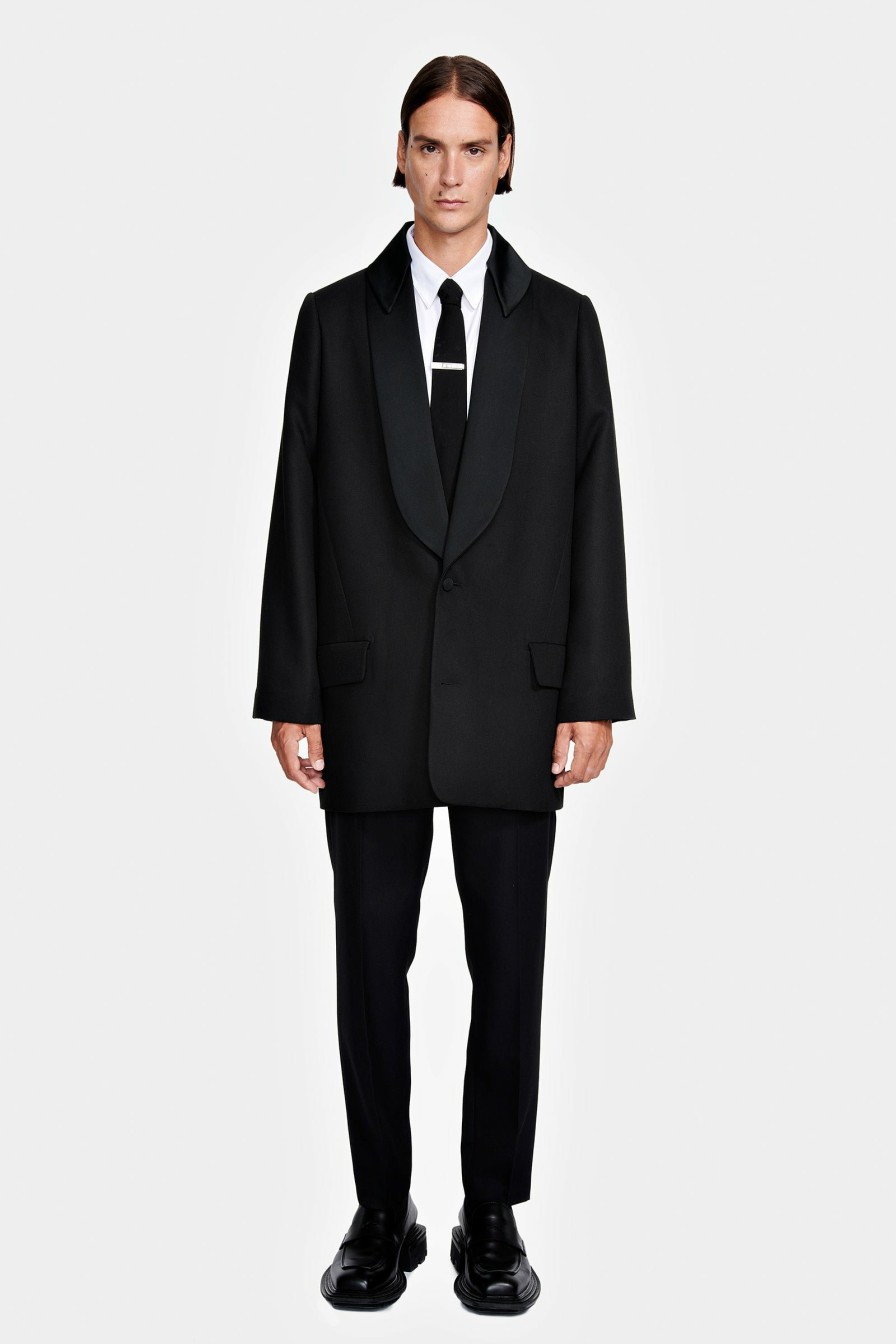 SIGNATURE PIECES|READY TO WEAR Louis Gabriel Nouchi | Tuxedo Jacket With Satin Collar