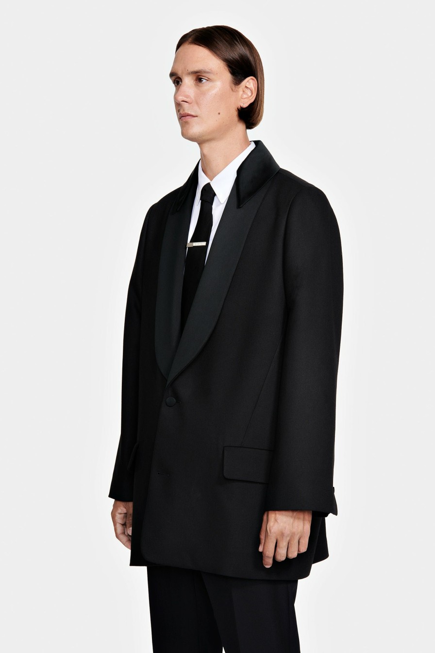 SIGNATURE PIECES|READY TO WEAR Louis Gabriel Nouchi | Tuxedo Jacket With Satin Collar