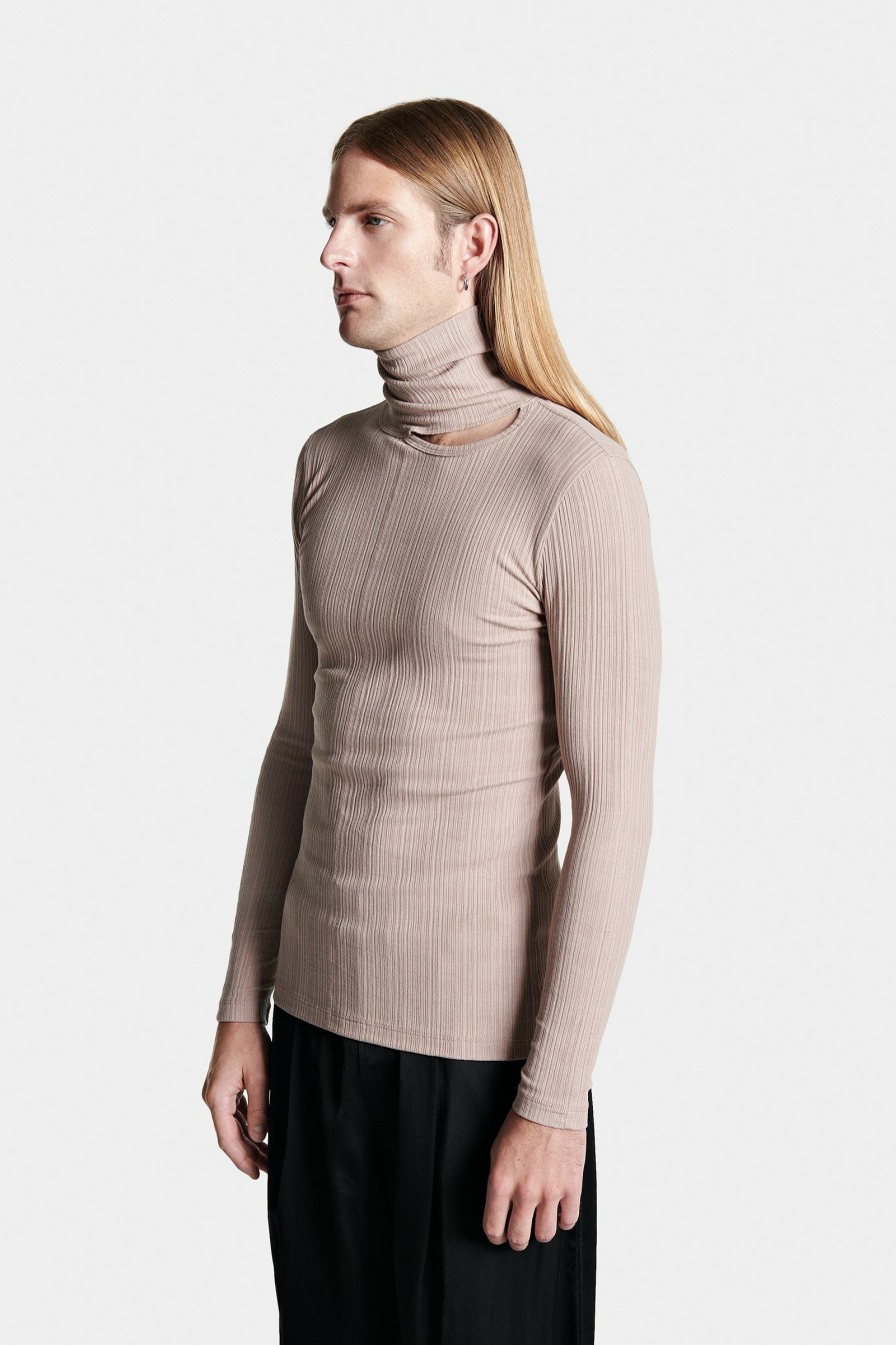 SIGNATURE PIECES|UNDERWEAR|READY TO WEAR Louis Gabriel Nouchi | Turtleneck With Asymetrical Opening