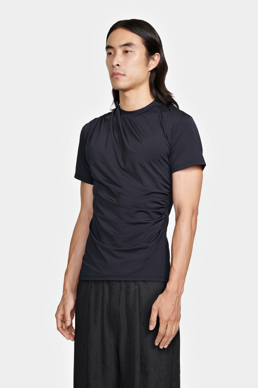 READY TO WEAR Louis Gabriel Nouchi | Pleated T-Shirt In Recycled Jersey