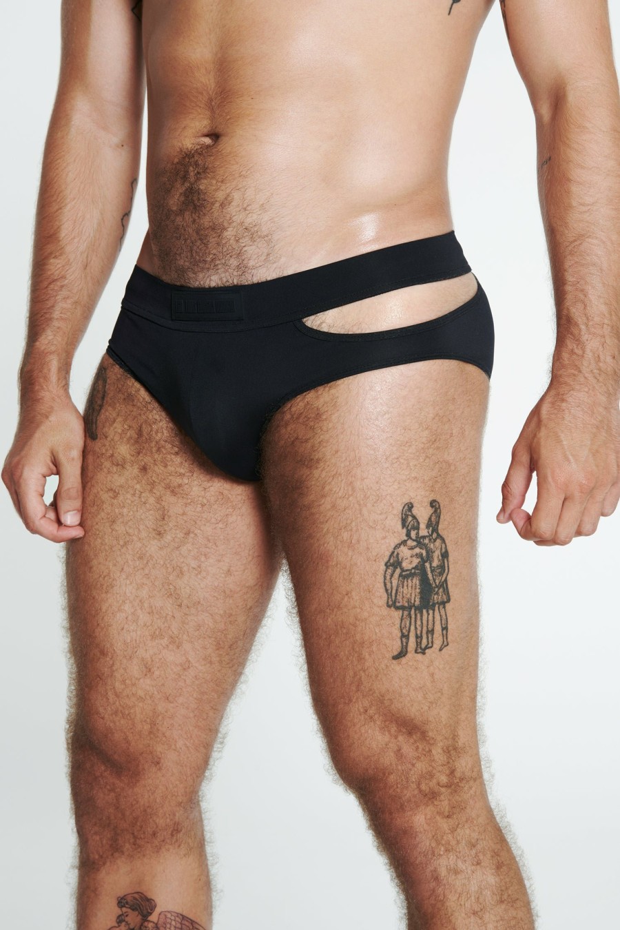 SIGNATURE PIECES|SWIMWEAR Louis Gabriel Nouchi | Swim Brief With Asymmetrical Opening