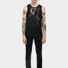 SIGNATURE PIECES|READY TO WEAR Louis Gabriel Nouchi | Tank Top In Marbled Devoured Jersey