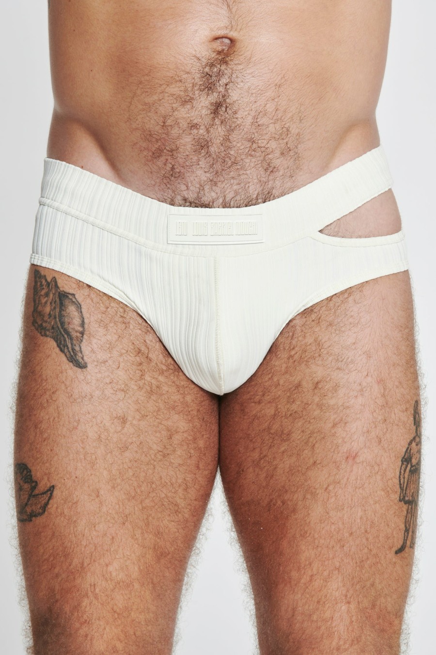 SIGNATURE PIECES|SWIMWEAR Louis Gabriel Nouchi | Swim Brief With Asymmetrical Opening