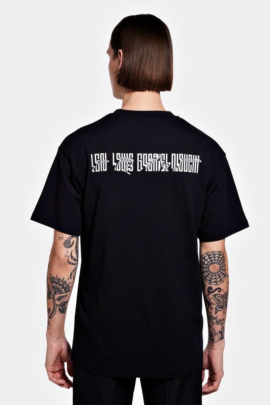 READY TO WEAR Louis Gabriel Nouchi | T-Shirt With Logo Distortion