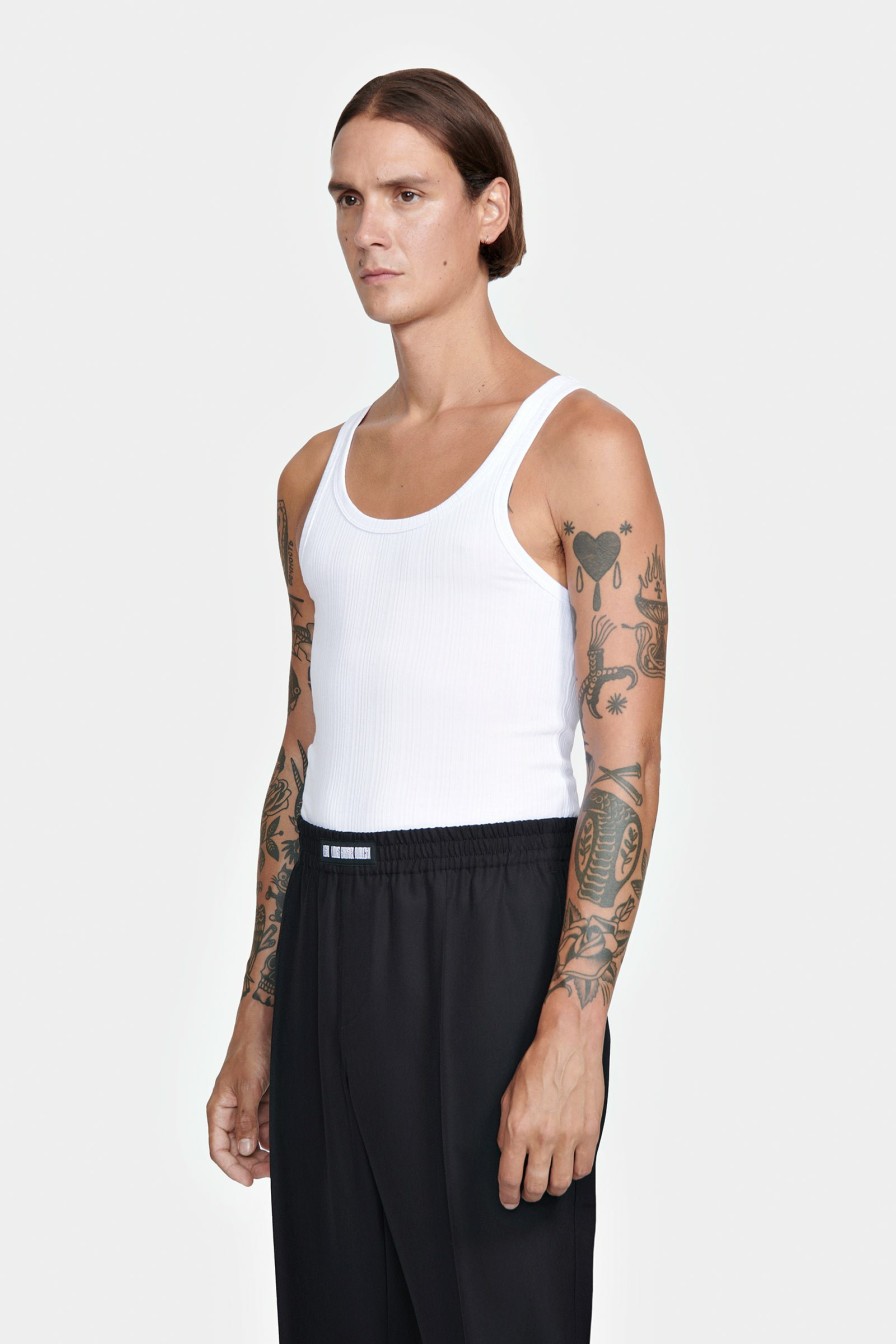 SIGNATURE PIECES|UNDERWEAR|READY TO WEAR Louis Gabriel Nouchi | Tank Top In Ribbed Jersey