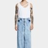 READY TO WEAR Louis Gabriel Nouchi | Washed Denim Zipped Pants