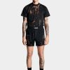 SIGNATURE PIECES|UNDERWEAR Louis Gabriel Nouchi | Pyjamas Shorts In Marbled Devoured Jersey