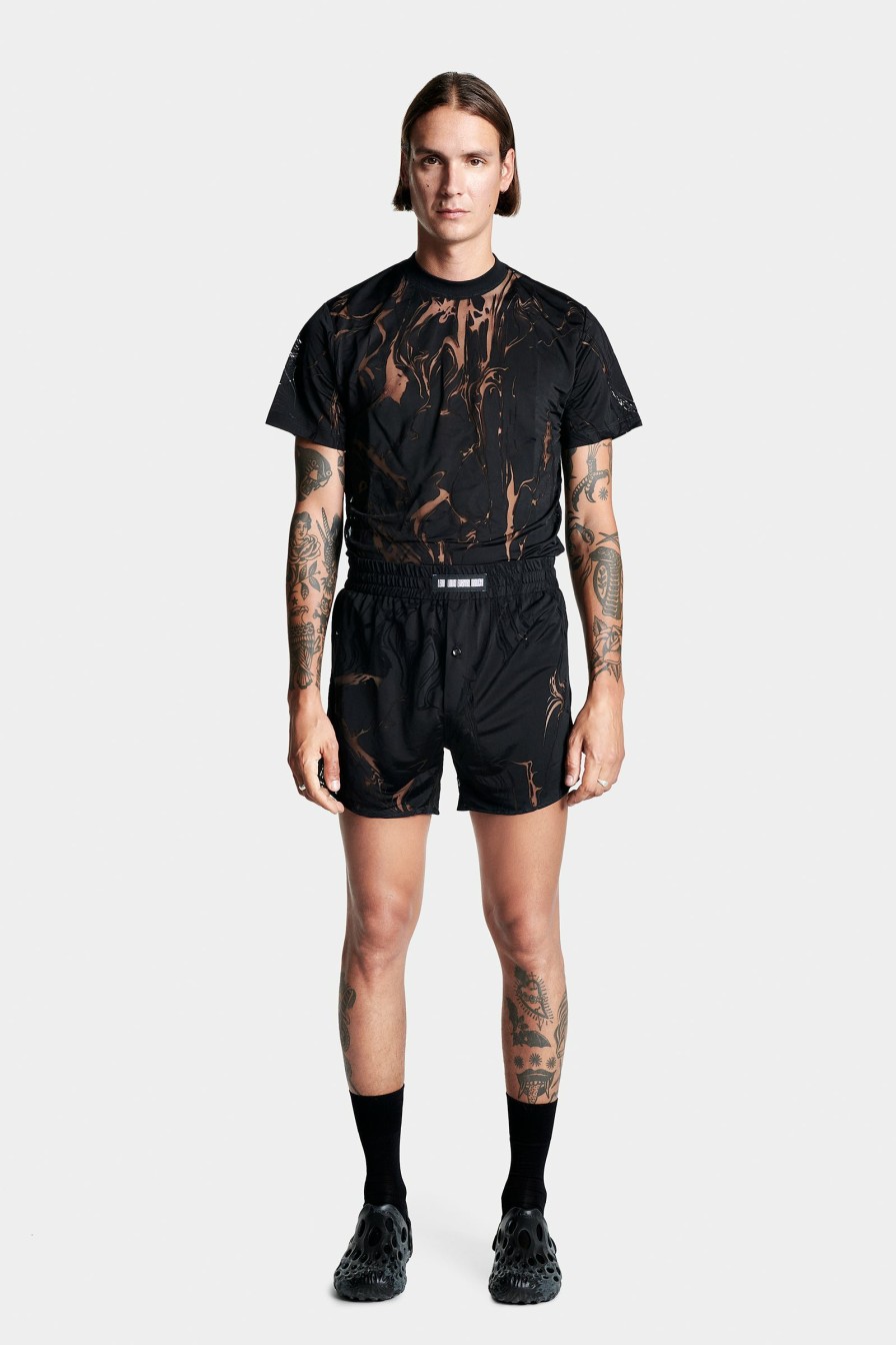 SIGNATURE PIECES|UNDERWEAR Louis Gabriel Nouchi | Pyjamas Shorts In Marbled Devoured Jersey