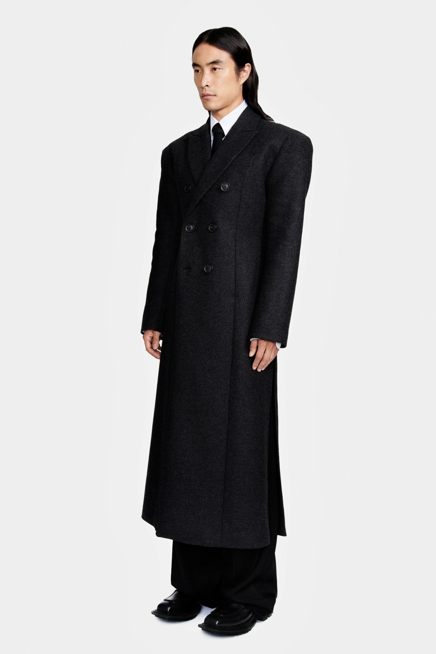 SIGNATURE PIECES|READY TO WEAR Louis Gabriel Nouchi | Double-Breasted Coat With 6 Buttons In Wool