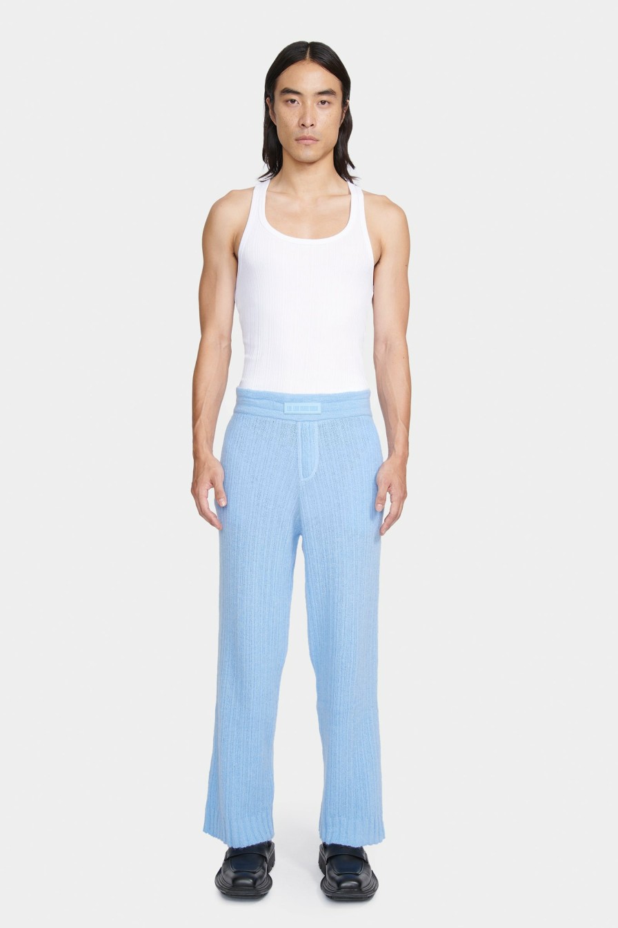 READY TO WEAR Louis Gabriel Nouchi | Wide Knitted Trousers In Mohair